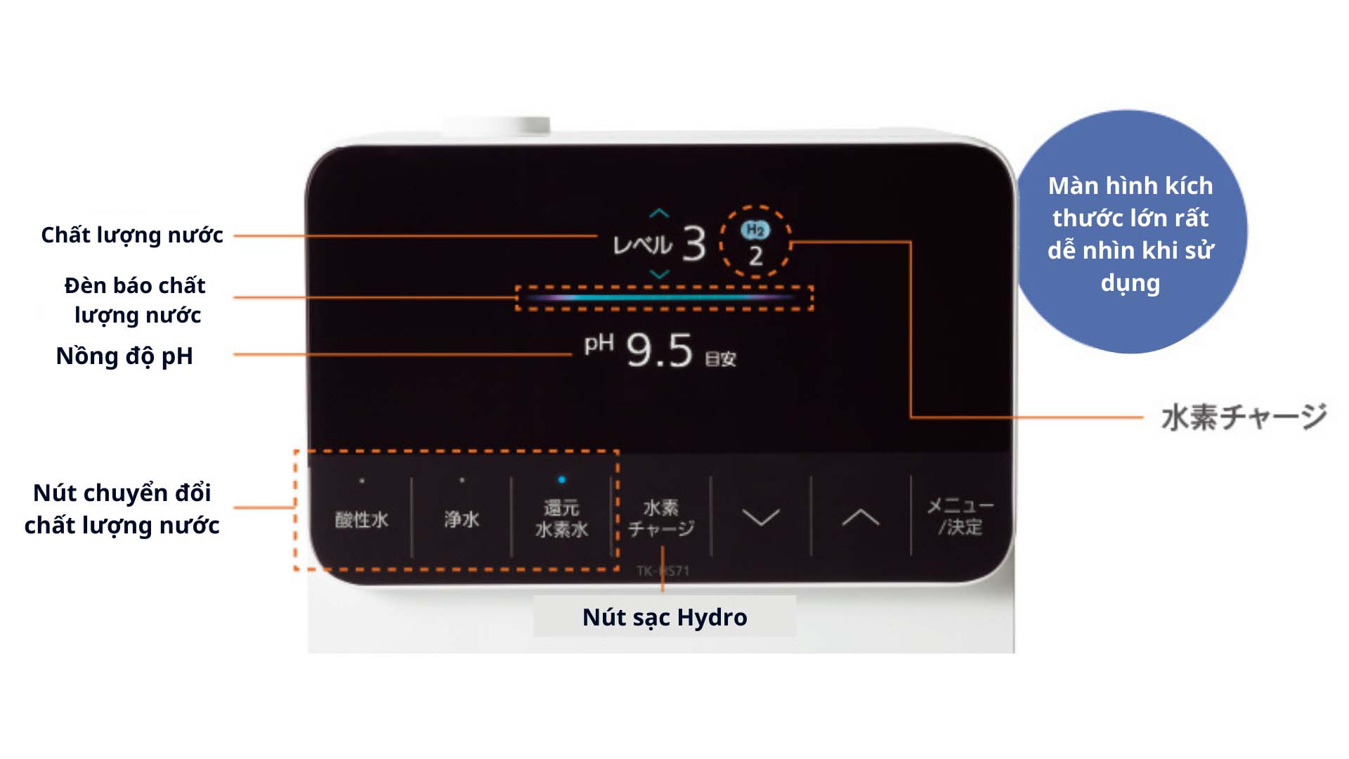 Máy lọc nước TK-HS71 Panasonic 7 chế độ nước pH May-loc-nuoc-Panasonic-TK-HS71
