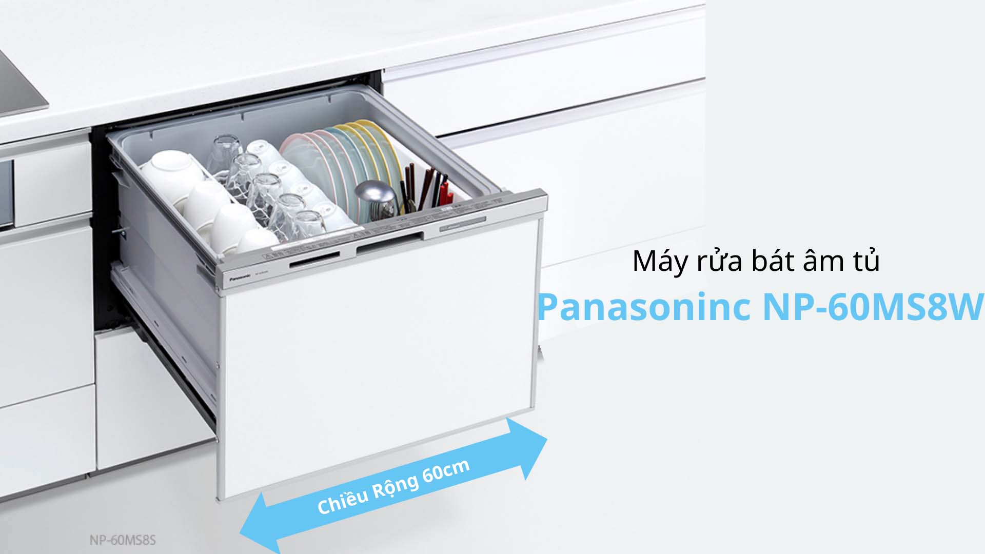 Máy rửa bát âm tủ NP-60MS8W Panasonic May-rua-bat-am-tu-Panasonic-NP-60MS8