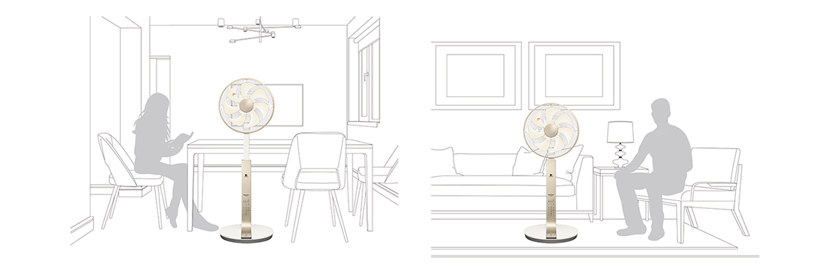 Quạt cây Panasonic F-CV339 Động cơ DC quat cay cao cap panasonic f cv339 model 2022 dong co dc 1