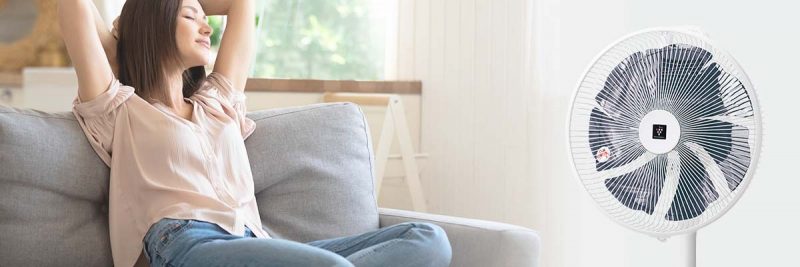 Quạt cây Sharp PJ-P3DS Động cơ DC quat cay nhat noi dia sharp pj p3ds phat ion 7000 dong co dc