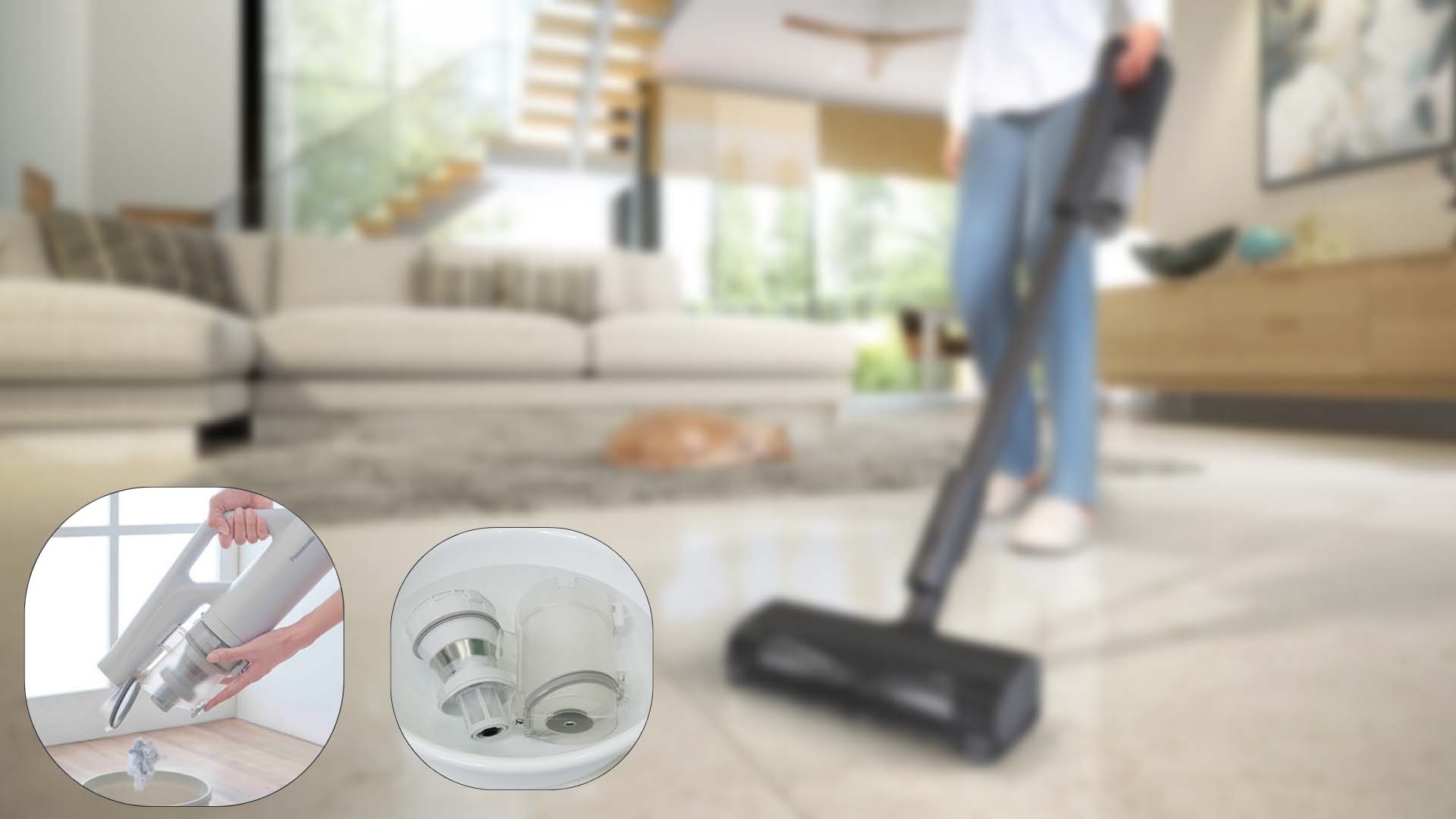 Hút bụi không dây MC-SB85K Panasonic May-hut-bui-khong-day-Panasonic-MC-SB85K