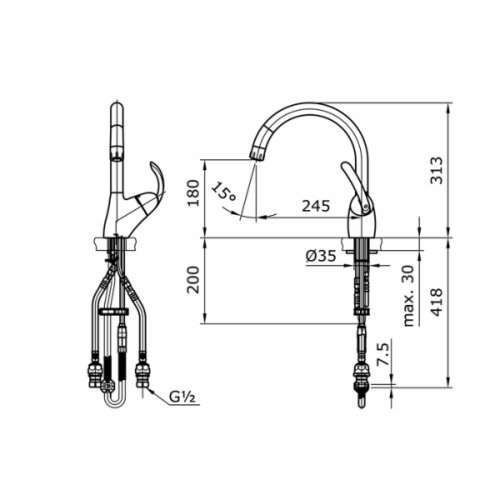 Voi rua bat TOTO TKN34PBRR 9