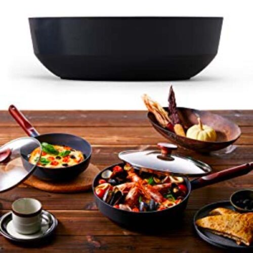 Bộ nồi chảo LUO-SE6 6 món Iris KITCHEN CHEF Bo-noi-chao-Iris-Ohyama-LUO-SE6-