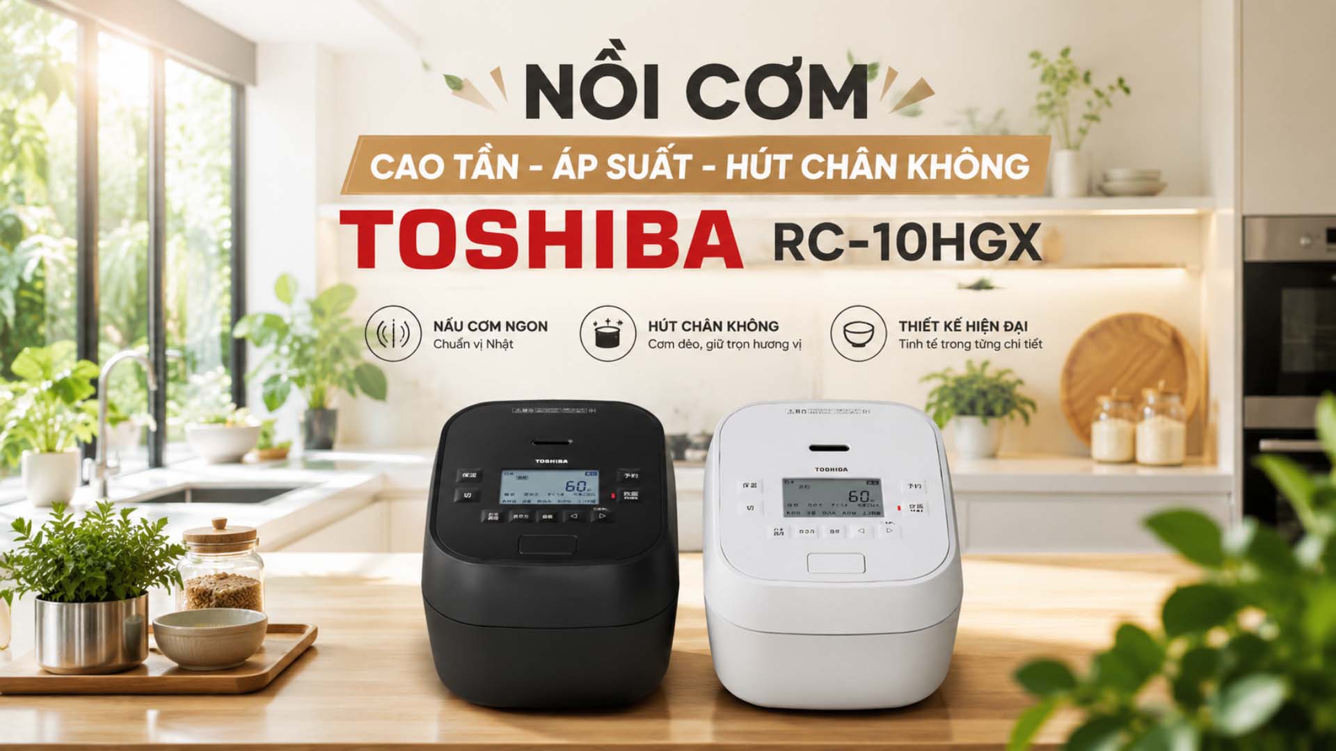 Nồi cơm điện Toshiba RC-10HGX 1.0L Model 2025~2026 Noi-com-Toshiba-RC-10HGX