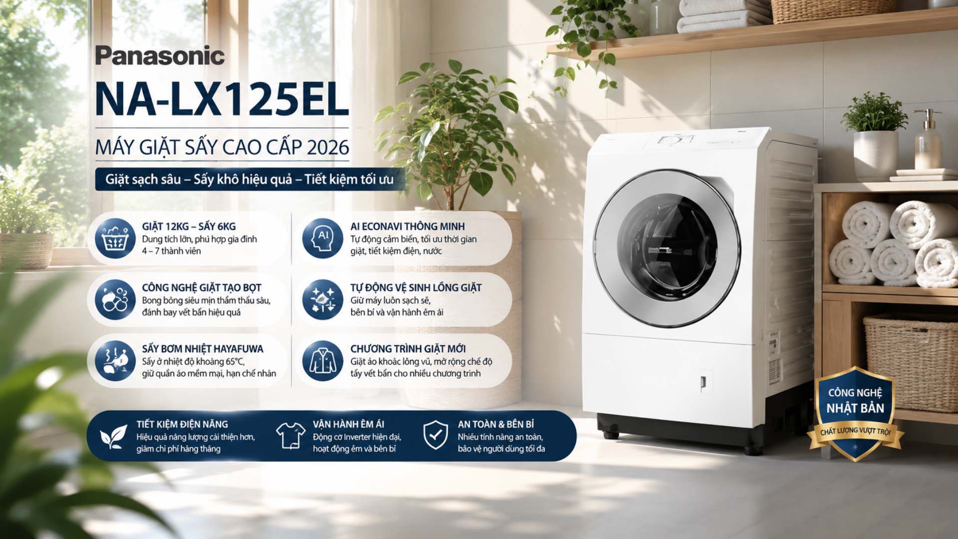 Máy giặt Panasonic NA-LX125EL Model 2026 May-giat-Panasonic-NA-LX125EL